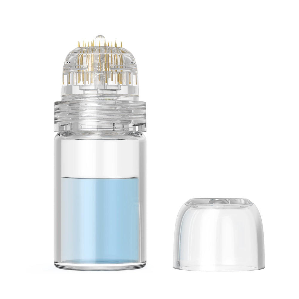 Hydra Needle Derma Stamp with 5 ml Serum Applicator 20 Titanium Pins