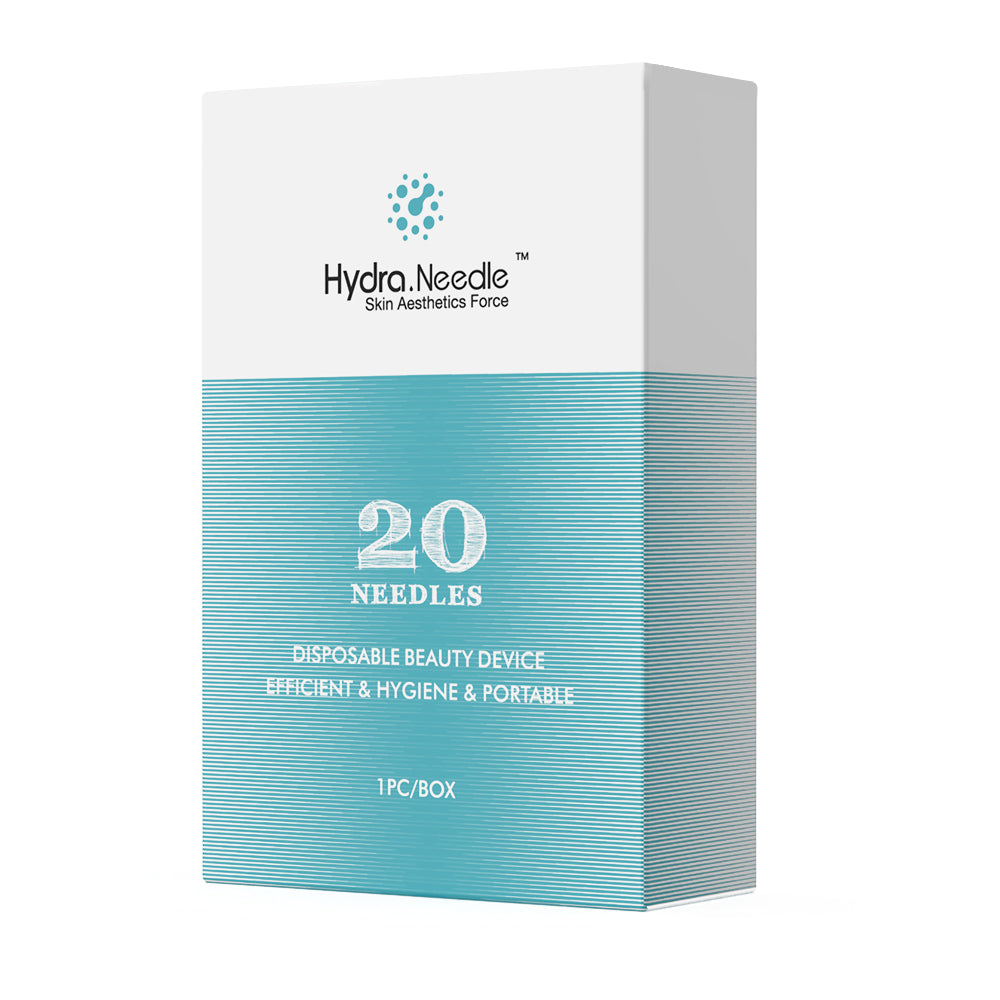 Hydra Needle Derma Stamp with 5 ml Serum Applicator 20 Titanium Pins