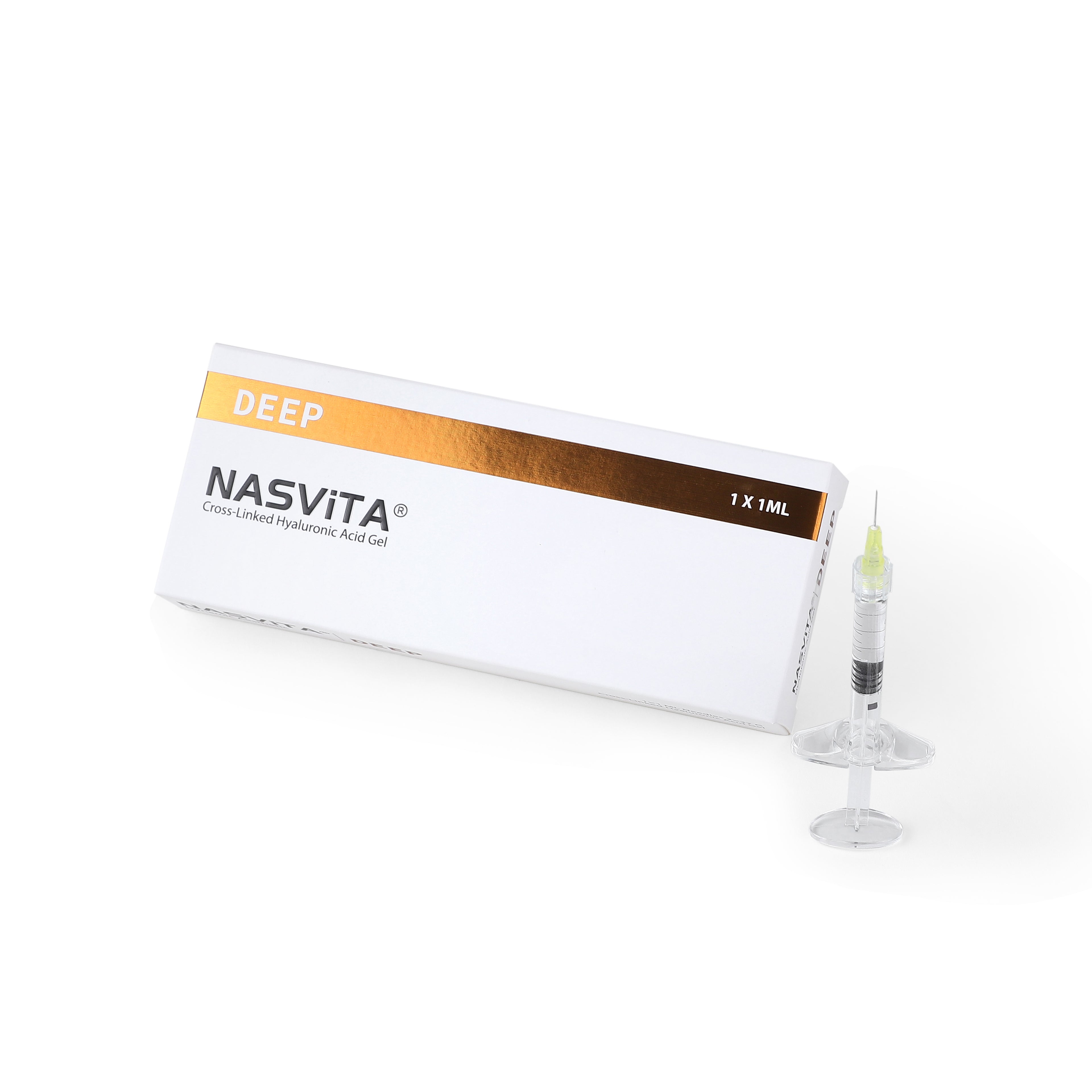NASViTA Cross Linked Hyaluronic Acid Filler Deep 1 ml For Nasolabial Folds
