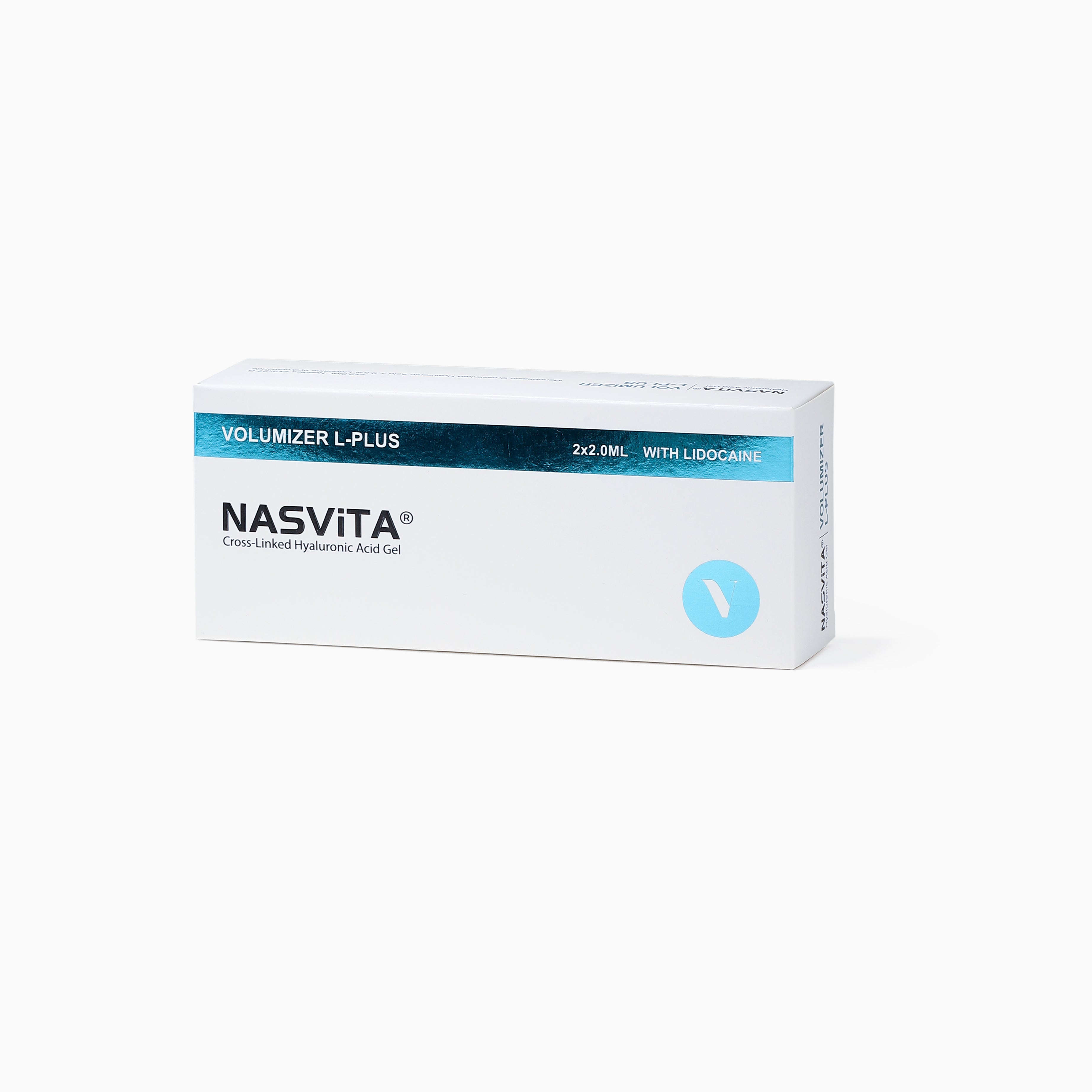 NASViTA VOLUMIZER L-PLUS Monophasic Hyaluronic Acid Filler with Lido for Face Volume 2 ml * 2 Syringes