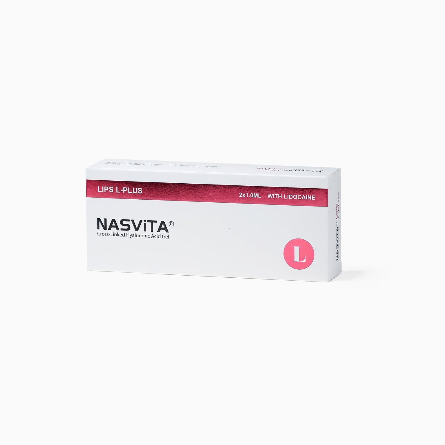 NASViTA LIPS L-PLUS Hyaluronic Acid Filler with Lido for Lip Augmentation  1 ml * 2 Syringes