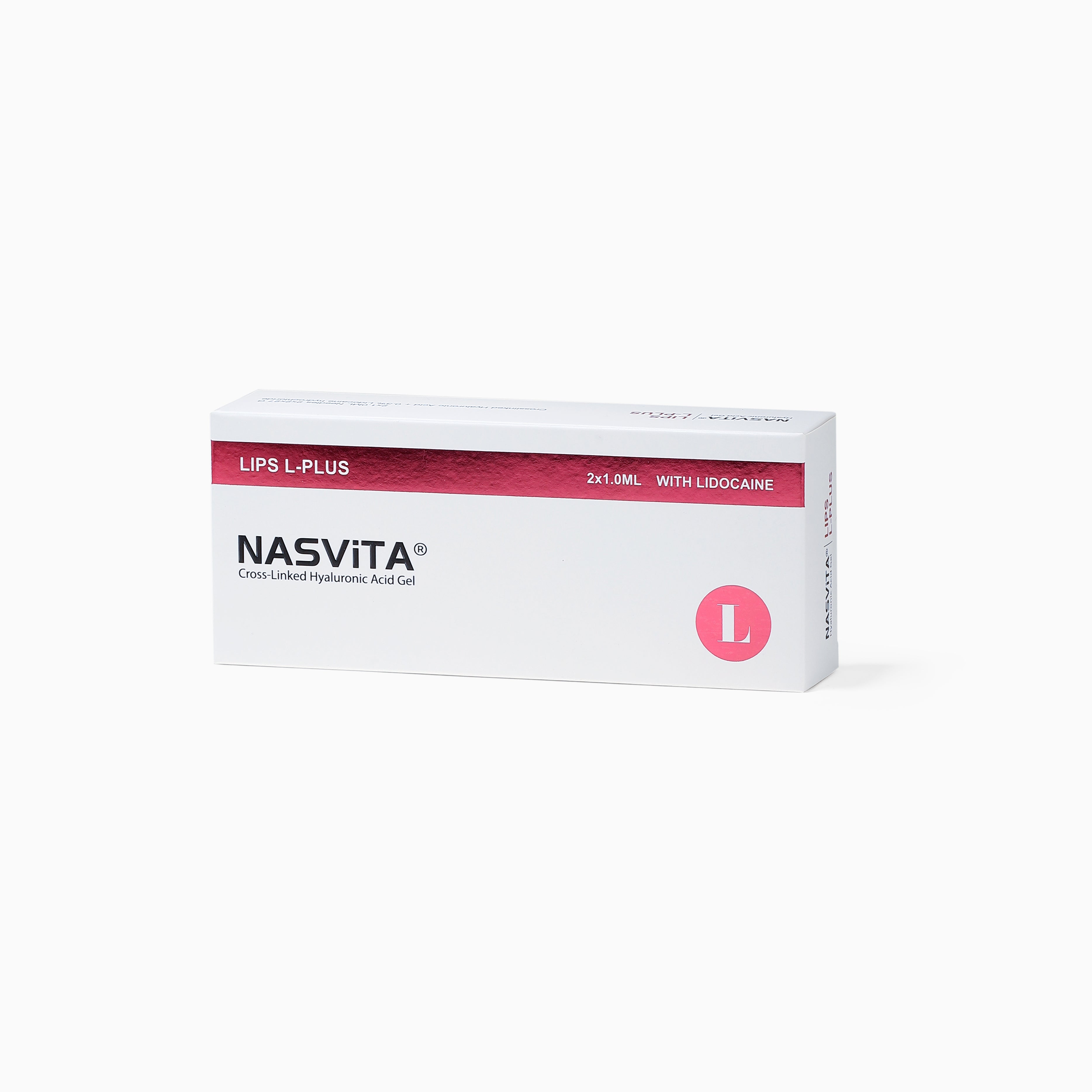 NASViTA LIPS L-PLUS Hyaluronic Acid Filler with Lido for Lip Augmentation 1 ml * 2 Syringes
