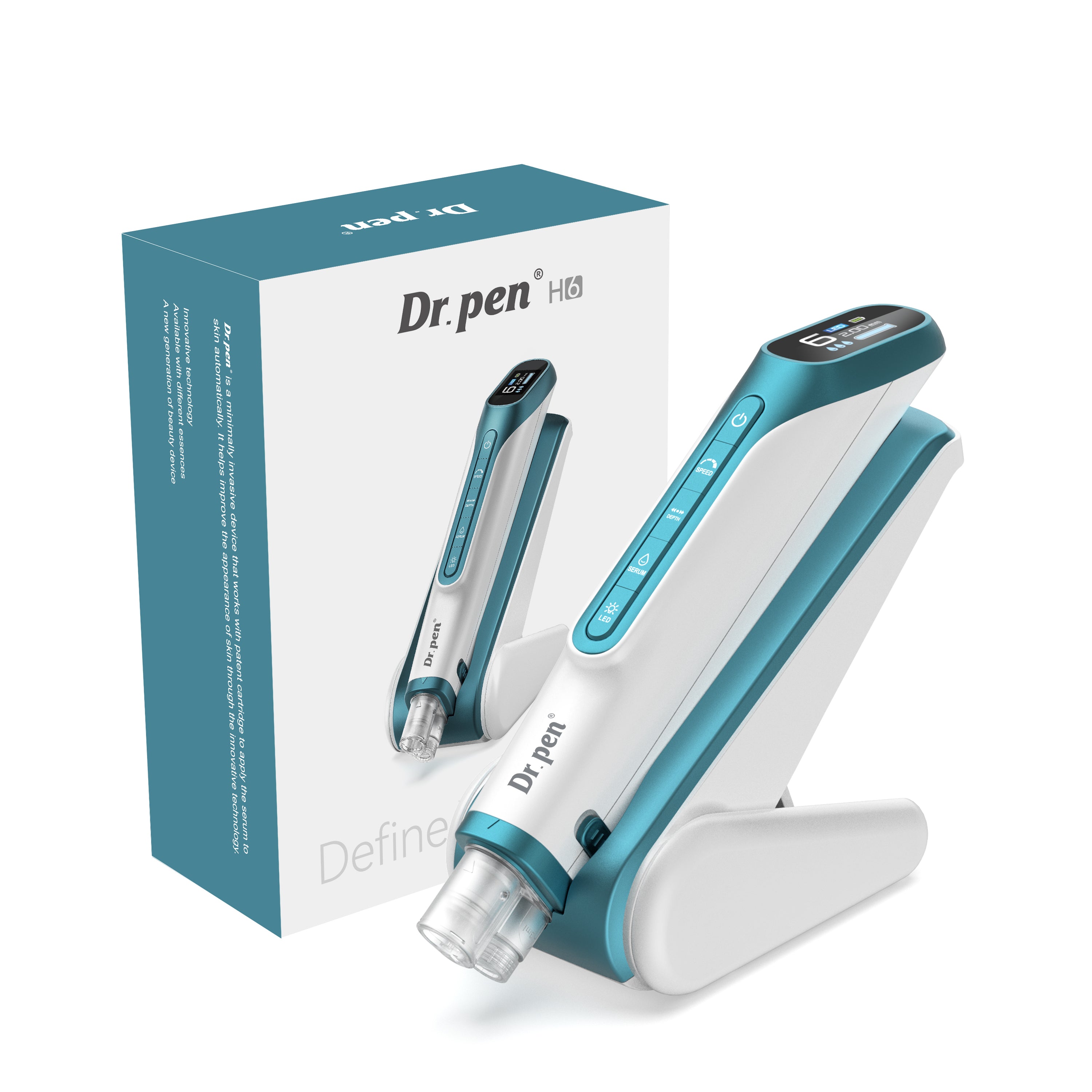 Dr. Pen H6 Microneedling Derma Pen with 3 ml Serum Applicator