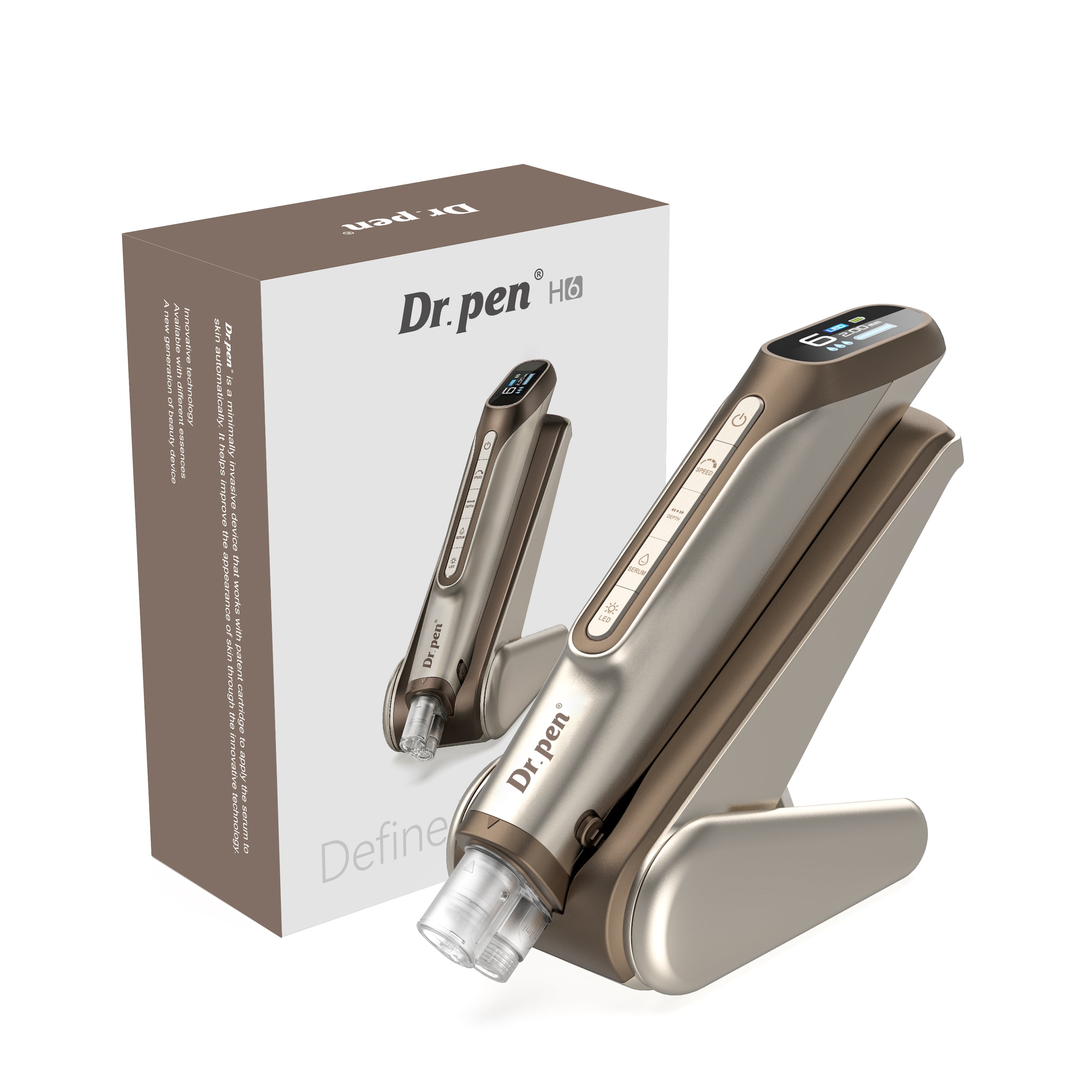 Dr. Pen H6 Microneedling Derma Pen with 3 ml Serum Applicator