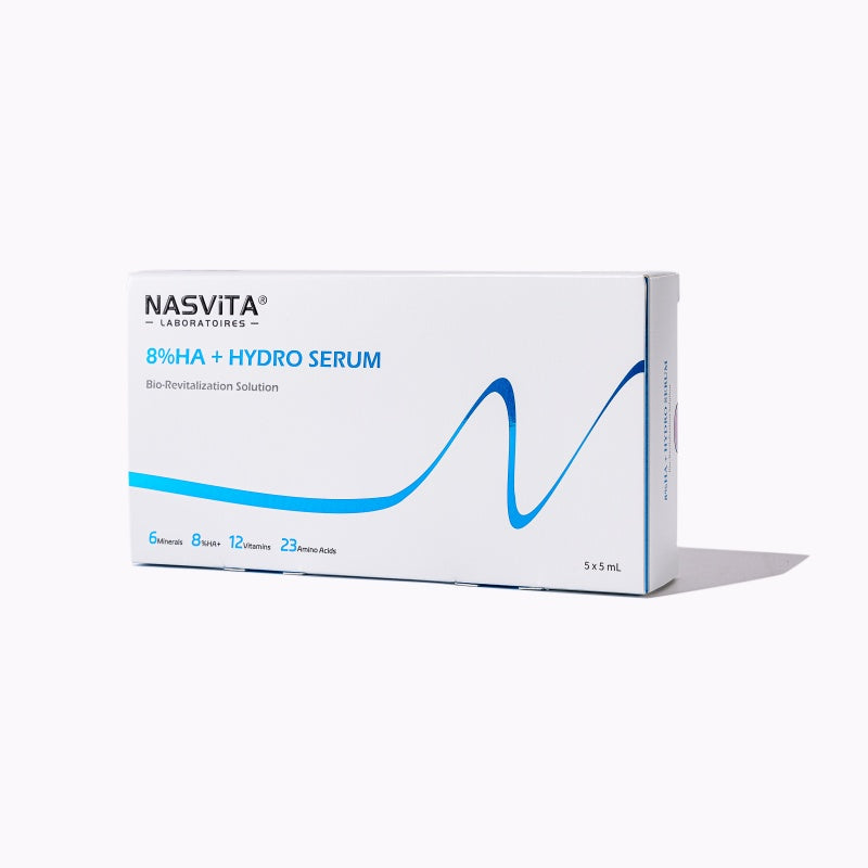 NASViTA Bio-Revitalization Solution 8%HA + HYDRO SERUM 5ML*5 Vials