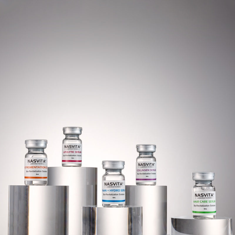 NASViTA Bio-Revitalization Solution 8%HA + HYDRO SERUM 5ML*5 Vials