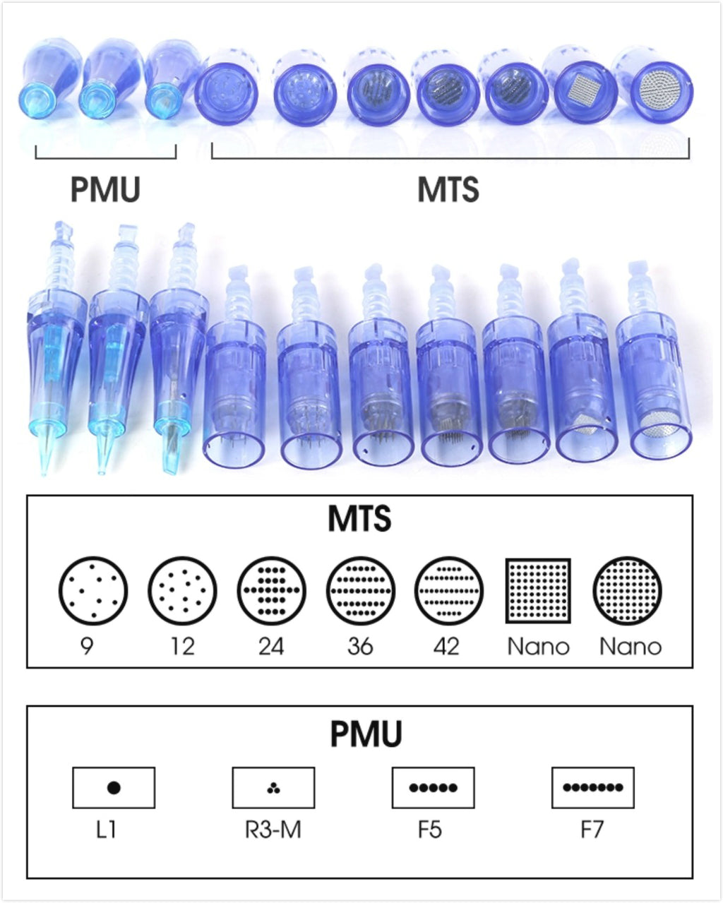 Dr. Pen Microneedling Pen A6 Needle Cartridges 10 pcs Pack