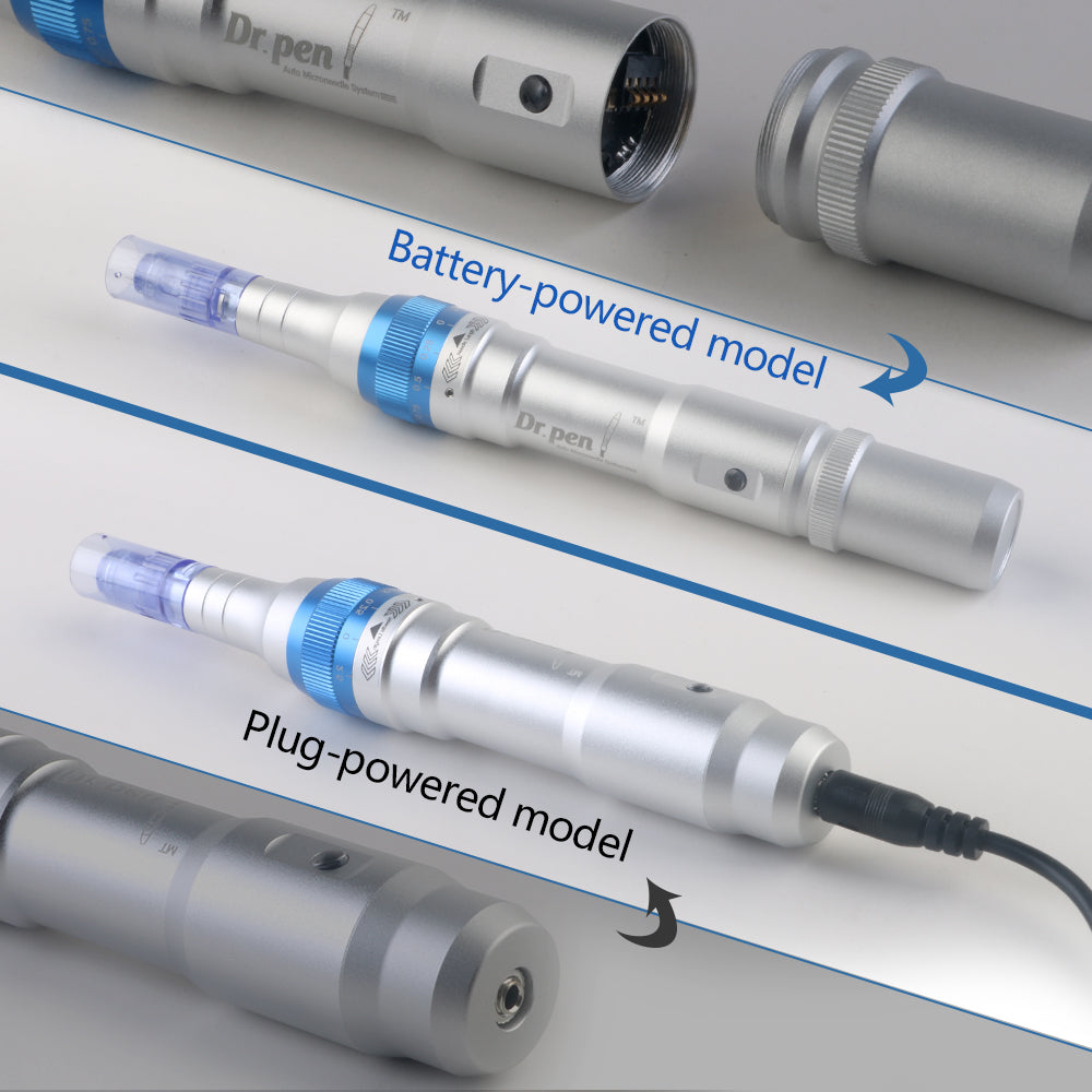 Dr. pen Ultima A6 Microneedling pen with 10 Cartridges - 5 x 12 Pin, 5 x 36 Pin - Nasvita Medical