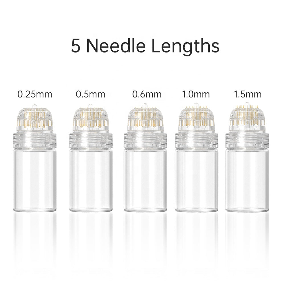 Hydra Needle Microneedle Tool and 5 ml Serum Applicator 20 Titanium Pins Derma Rolling Stamp - Nasvita Medical