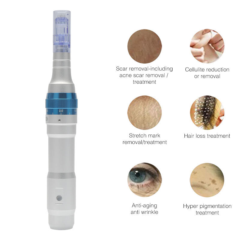 Dr. pen Ultima A6 Microneedling pen with 10 Cartridges - 5 x 12 Pin, 5 x 36 Pin - Nasvita Medical