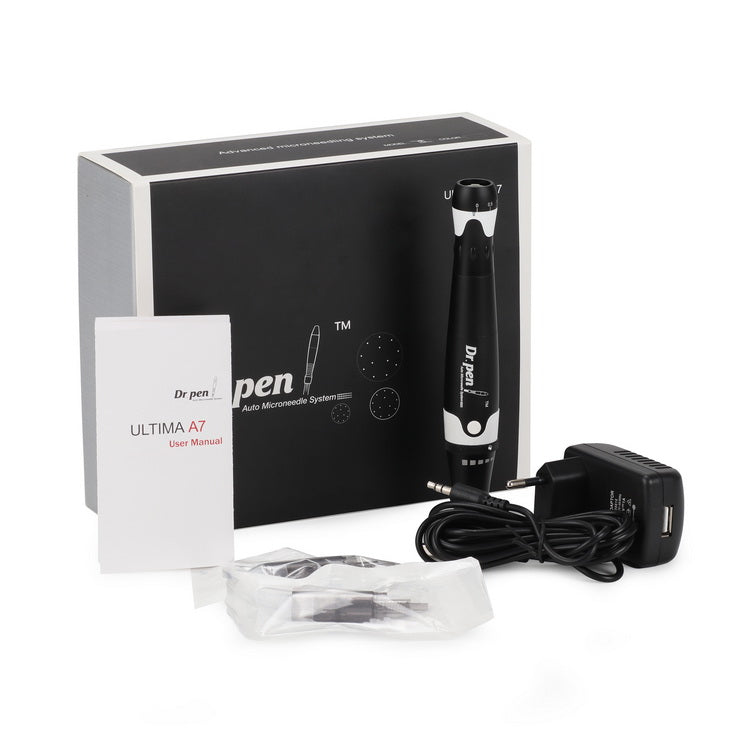 Dr. Pen Ultima A7 Auto Microneedling Pen with 6 pieces 12 Pins Needle Cartridge - Nasvita Medical