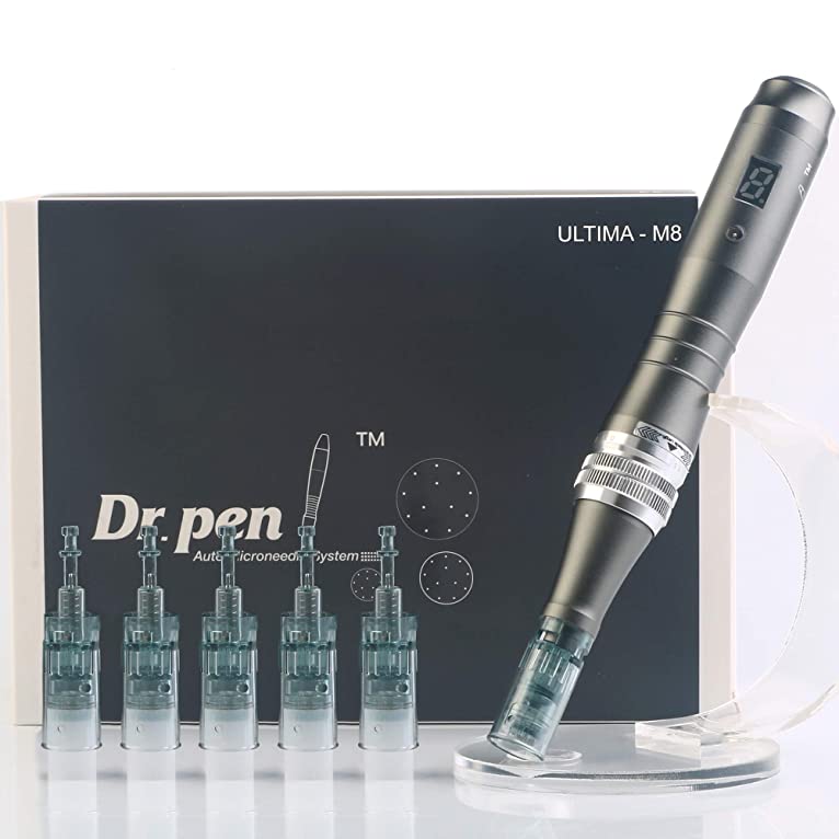 Microneedling Pen - Dr.Pen Ultima M8 Electric Derma Auto Pen with 6pcs pins Cartridges - Nasvita Medical
