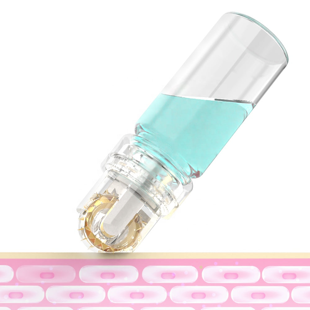 Hydra Roller Microneedle Derma Roller with 10 ml Serum Applicator - Nasvita Medical