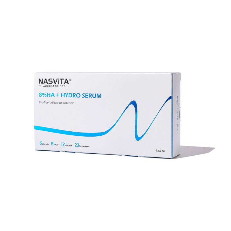 NASViTA Bio-Revitalization Solution 8%HA + HYDRO SERUM 5ML*5 Vials