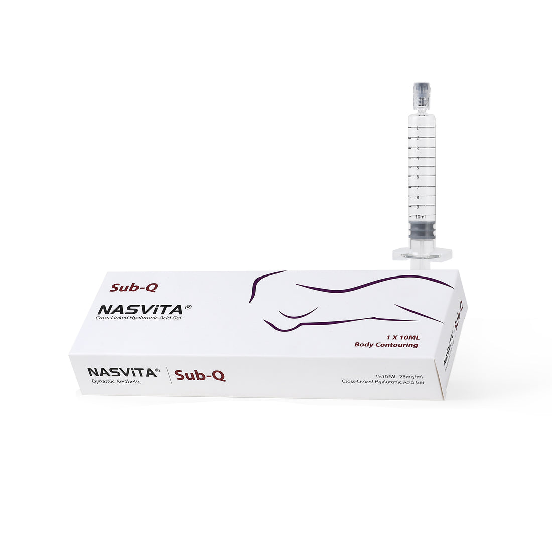 NASViTA Hyaluronic Acid Dermal Filler Sub-Q 10 ml for Breast and Buttocks