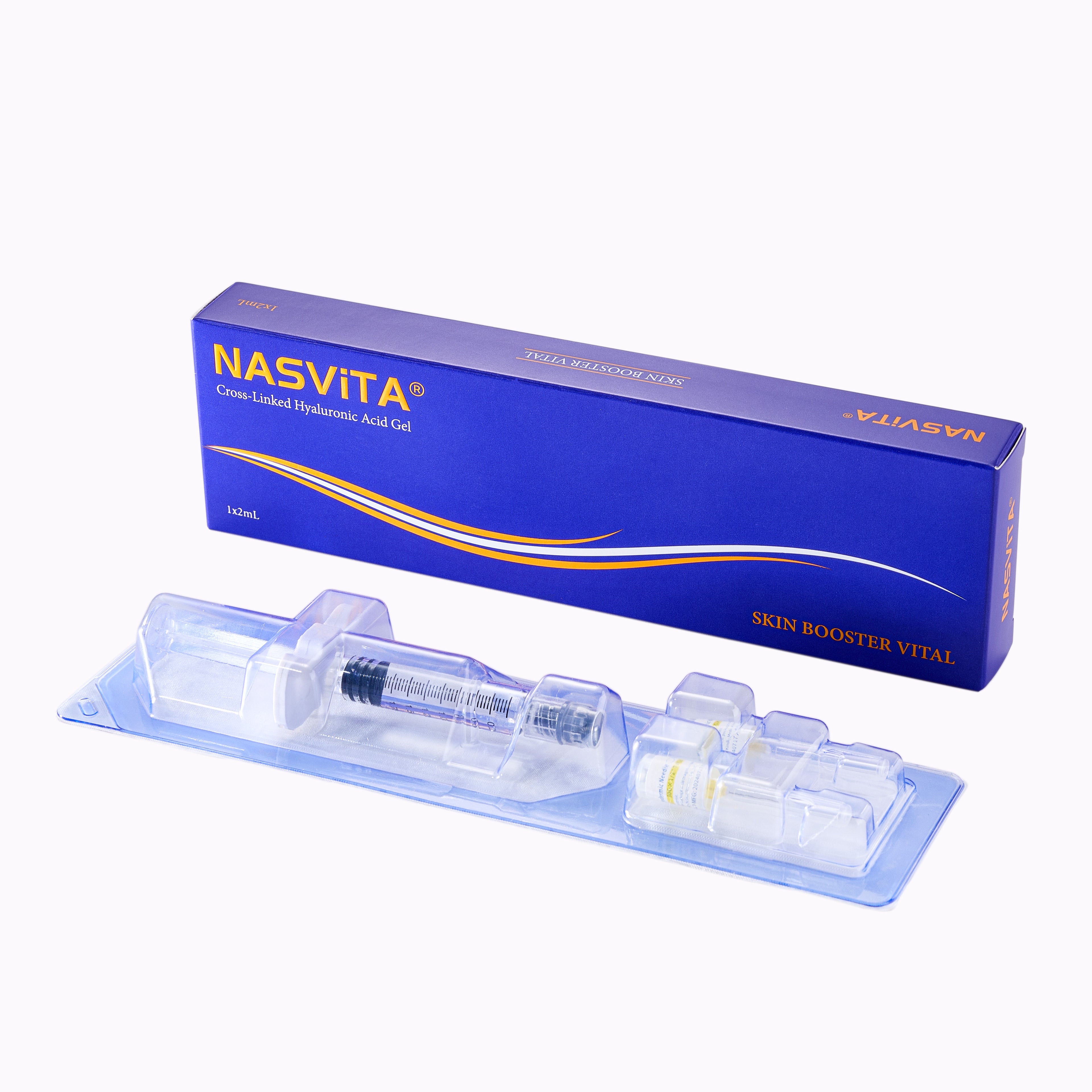 NASViTA® SKIN BOOSTER VITAL Cross-Linked Hyaluronic Acid Gel 2ML