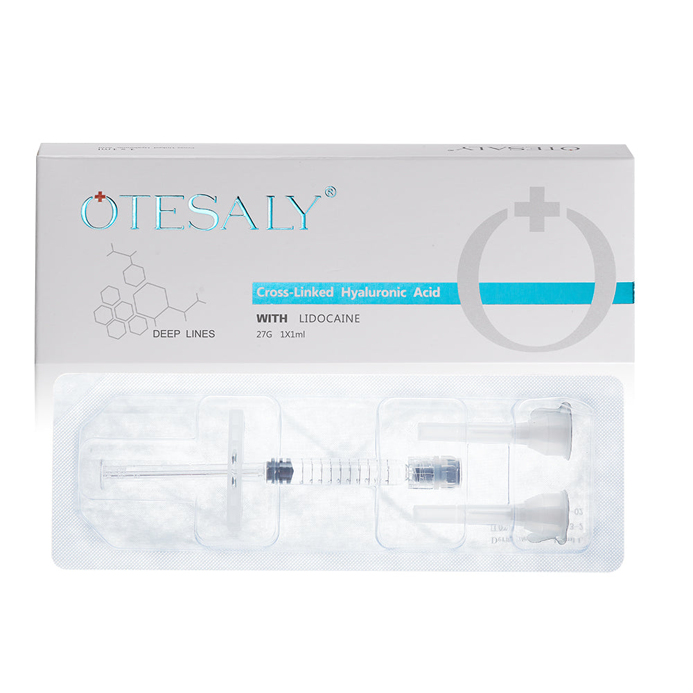 Otesaly Hyaluronic Acid Dermal Filler 1 ml with Lido for Cheek, Nose, and Chin