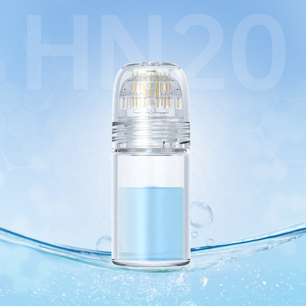 Hydra Needle Derma Stamp with 5 ml Serum Applicator 20 Titanium Pins