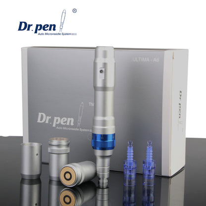 Dr. pen Ultima A6 Microneedling pen with 10 Cartridges - 5 x 12 Pin, 5 x 36 Pin - Nasvita Medical